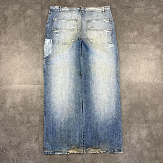 Eat my dirt Jeans USA denim Vintage skater Baggy HipHop Y2k Jeans