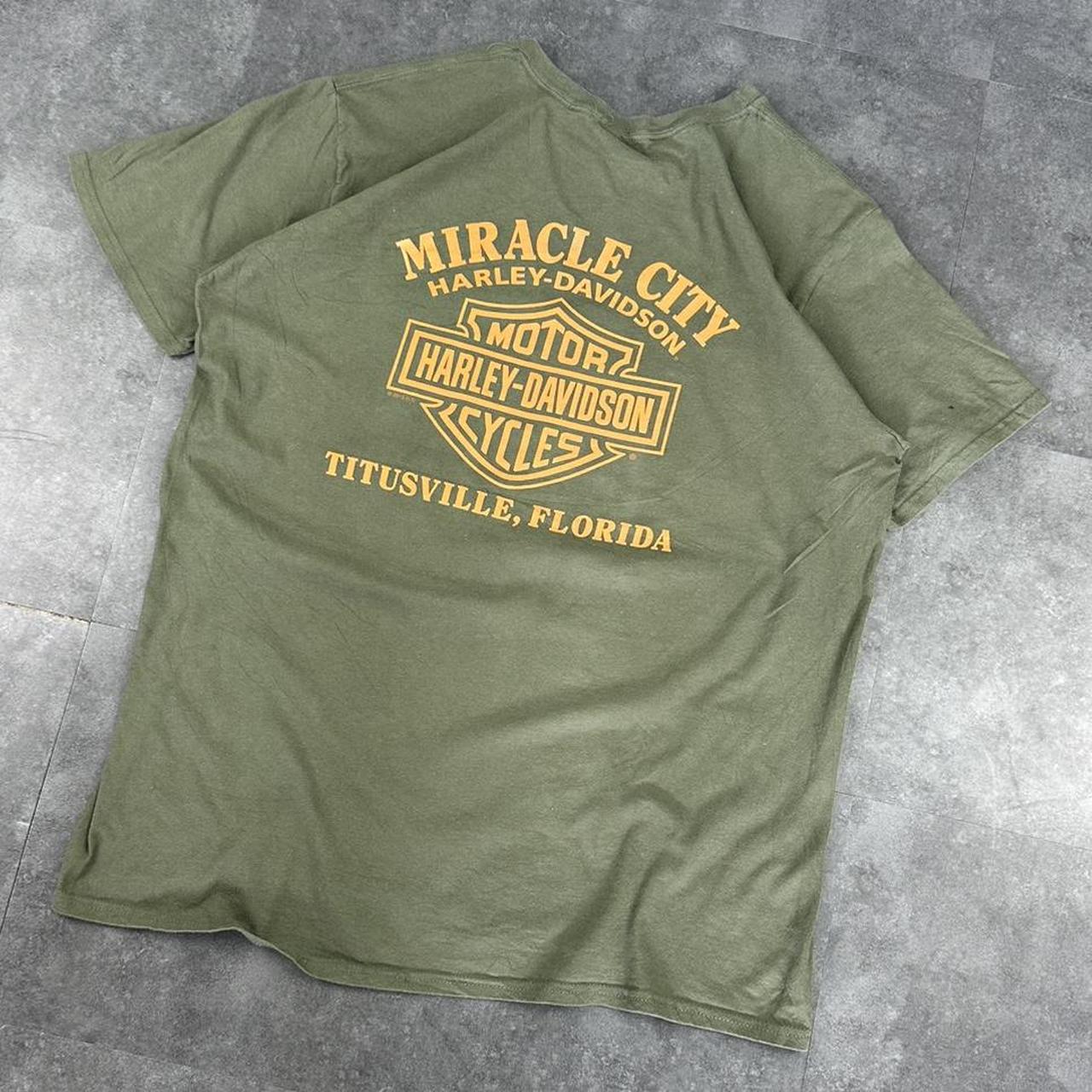 Harley Davidson 2000s biker motorcycle logo Spellout graphic T shirt