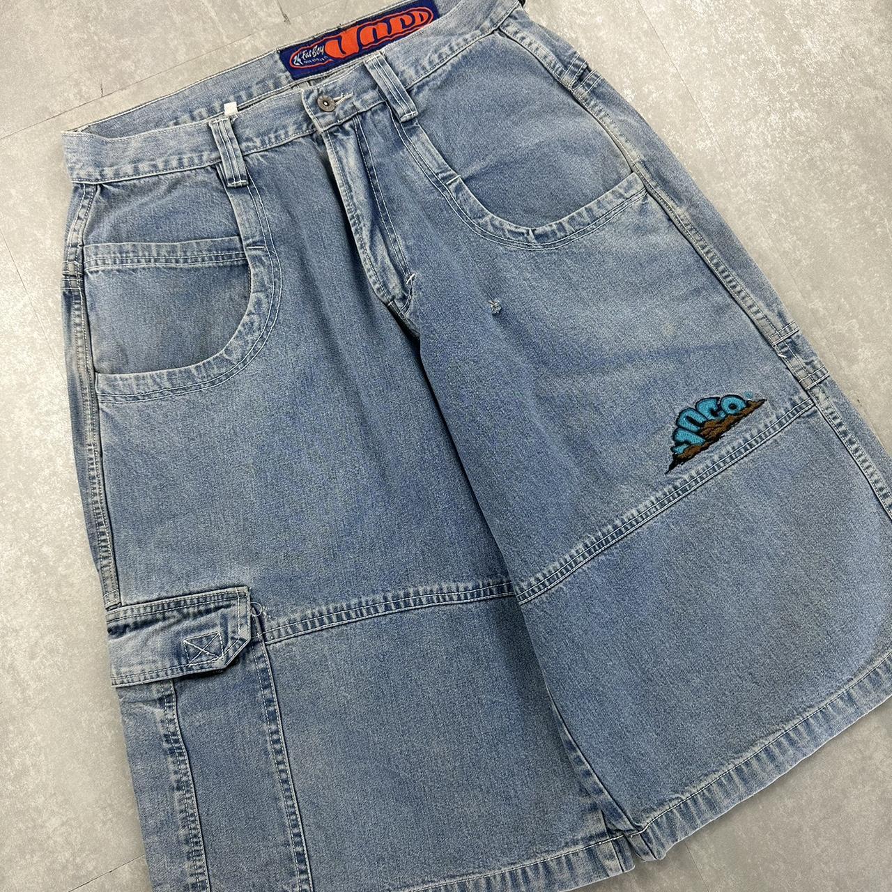 JNCO 2000s spellout carpenter style jorts