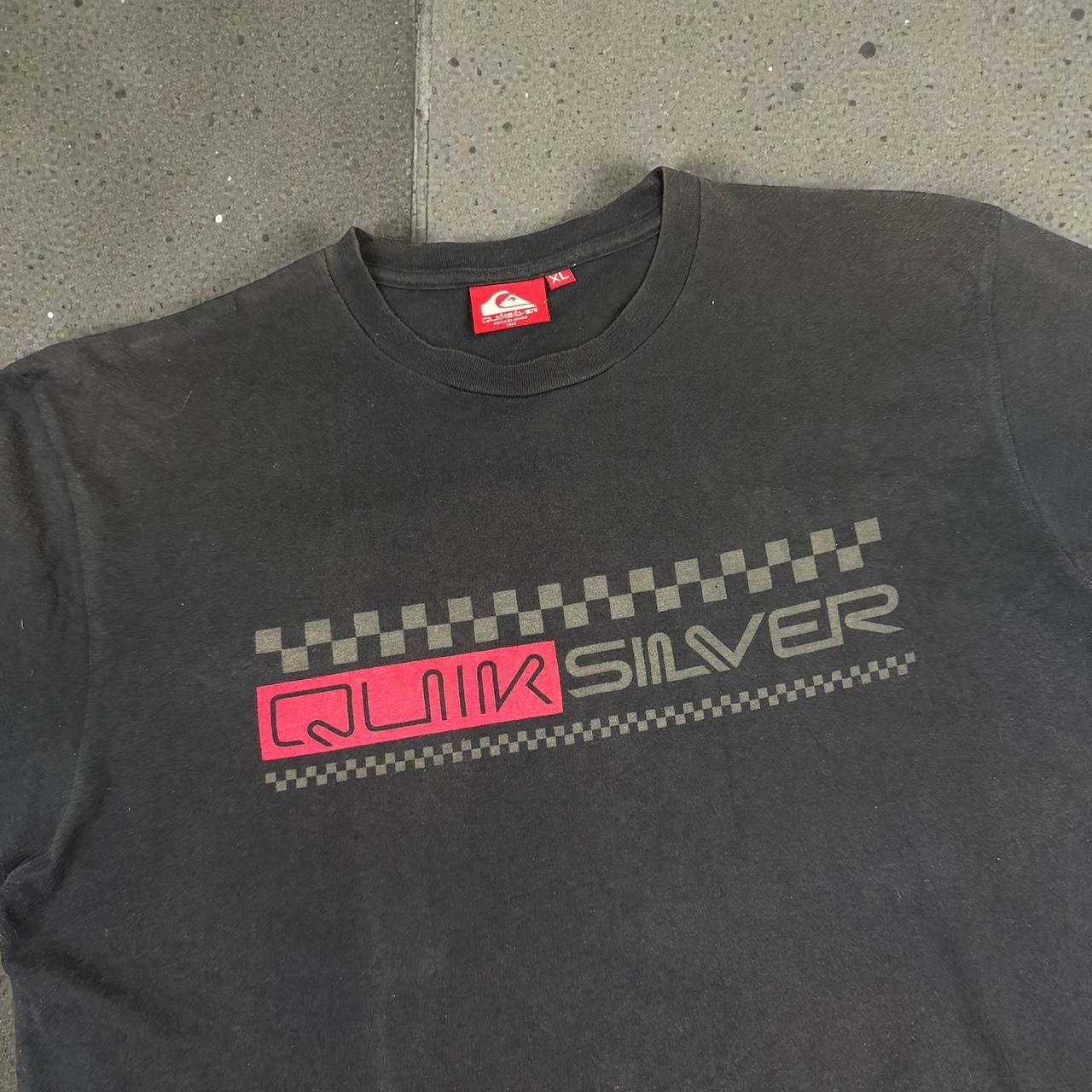 Quiksilver Vintage Y2K Surfwear logo boxy T-Shirt