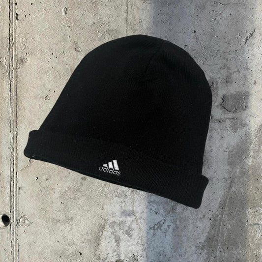 Adidas 2000s vintage football embroidered logo beanie hat