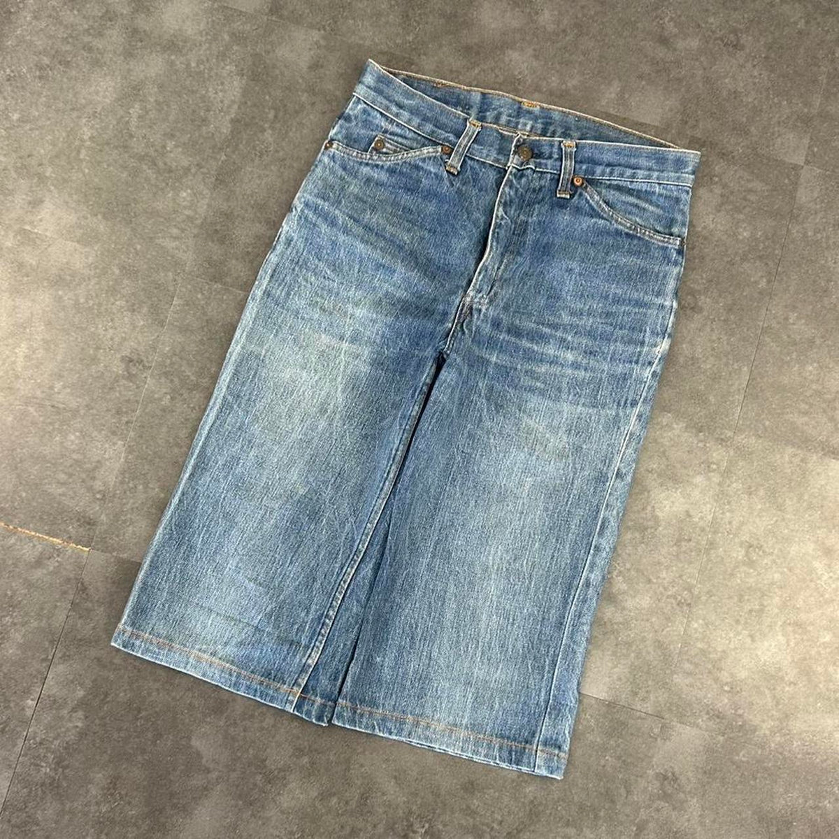 Levi 2000s 522 Orange Tag carpenter baggy skate denim short Jorts