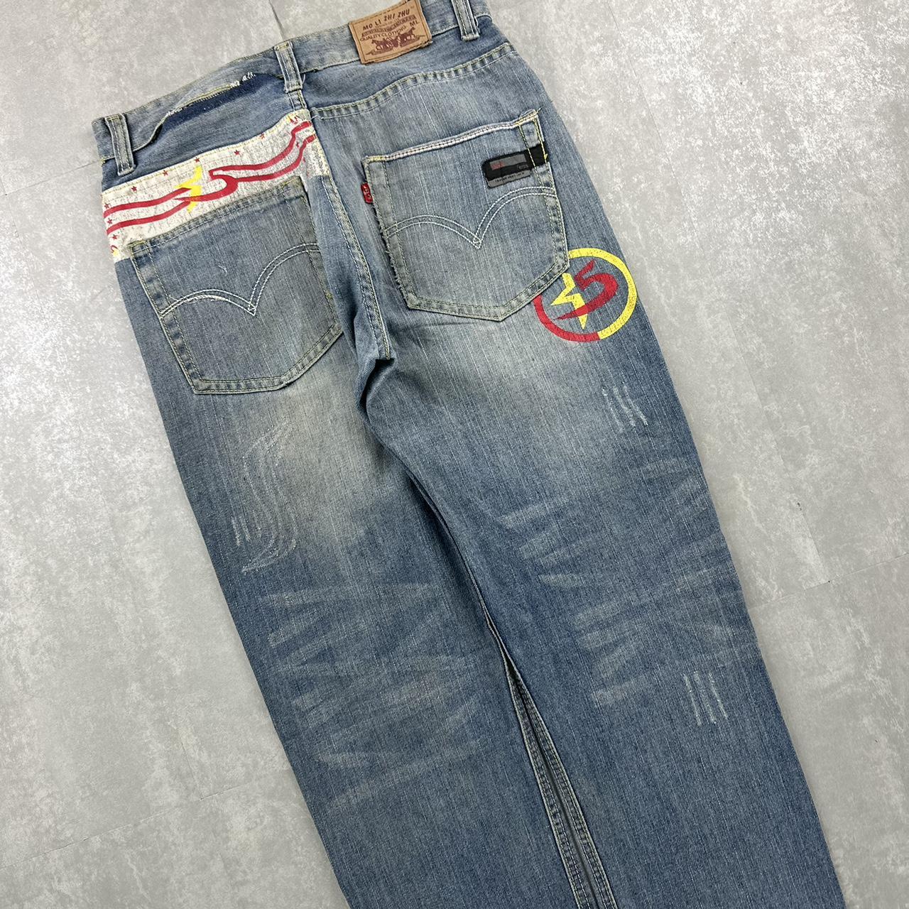 GRJ Denim jeans 2000s spellout carpenter skate jeans