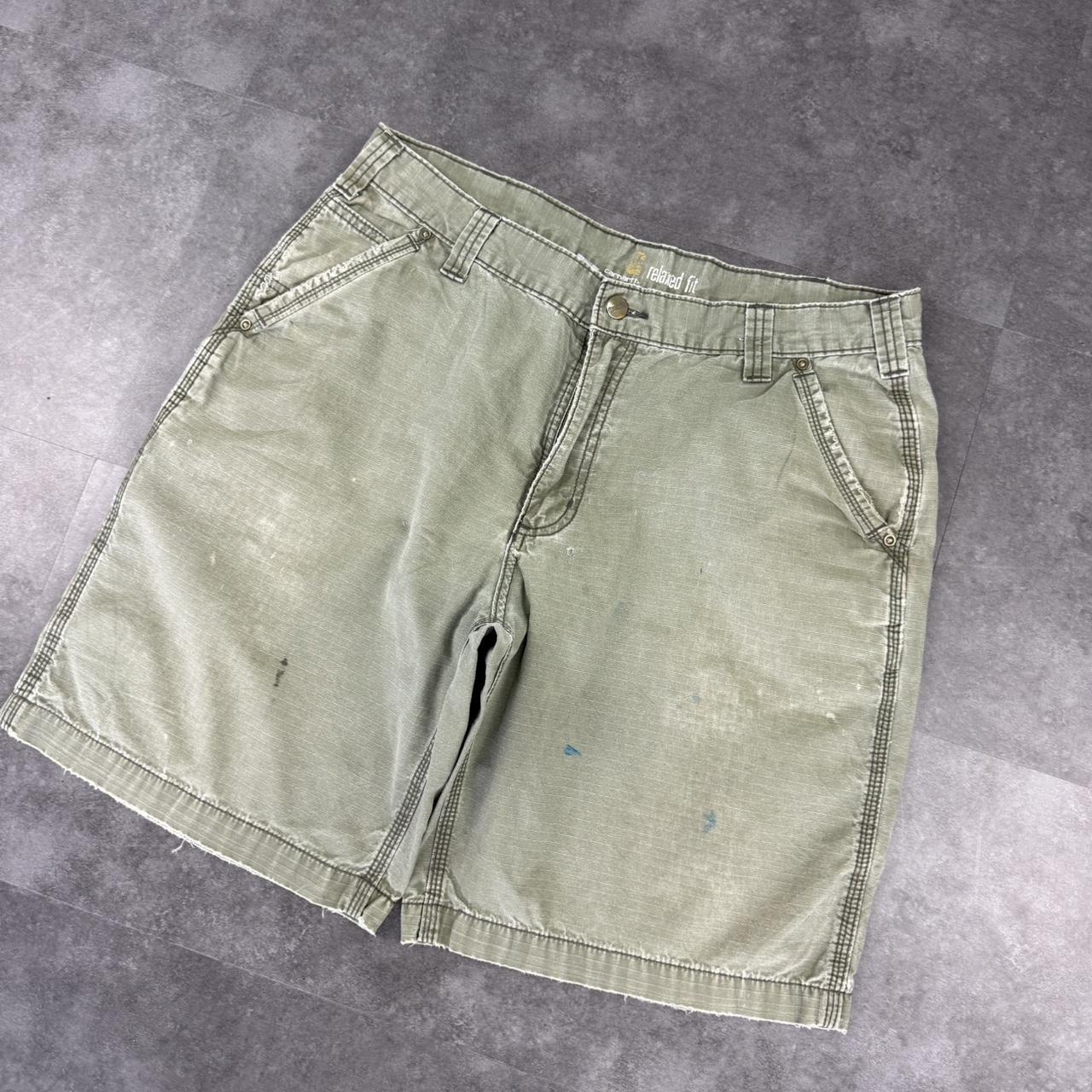 Carhartt 2000s dungaree workwear comfort fit cargo shorts
