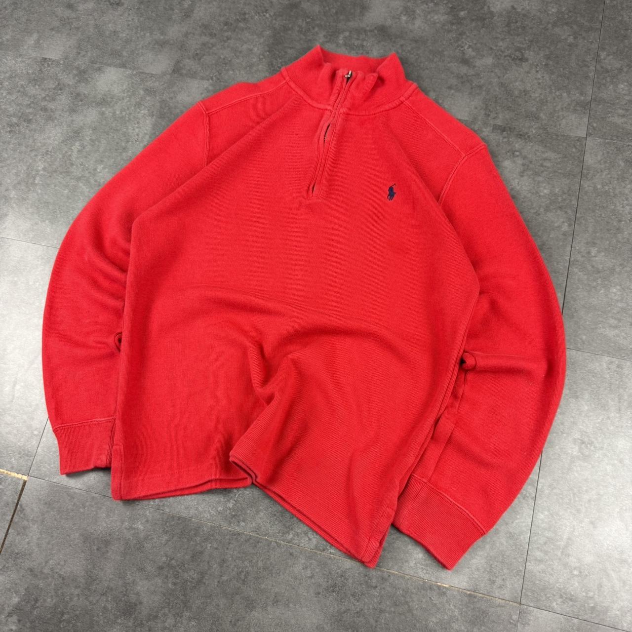 Polo Ralph Lauren 90s chunky knit 1/4 zip jumper