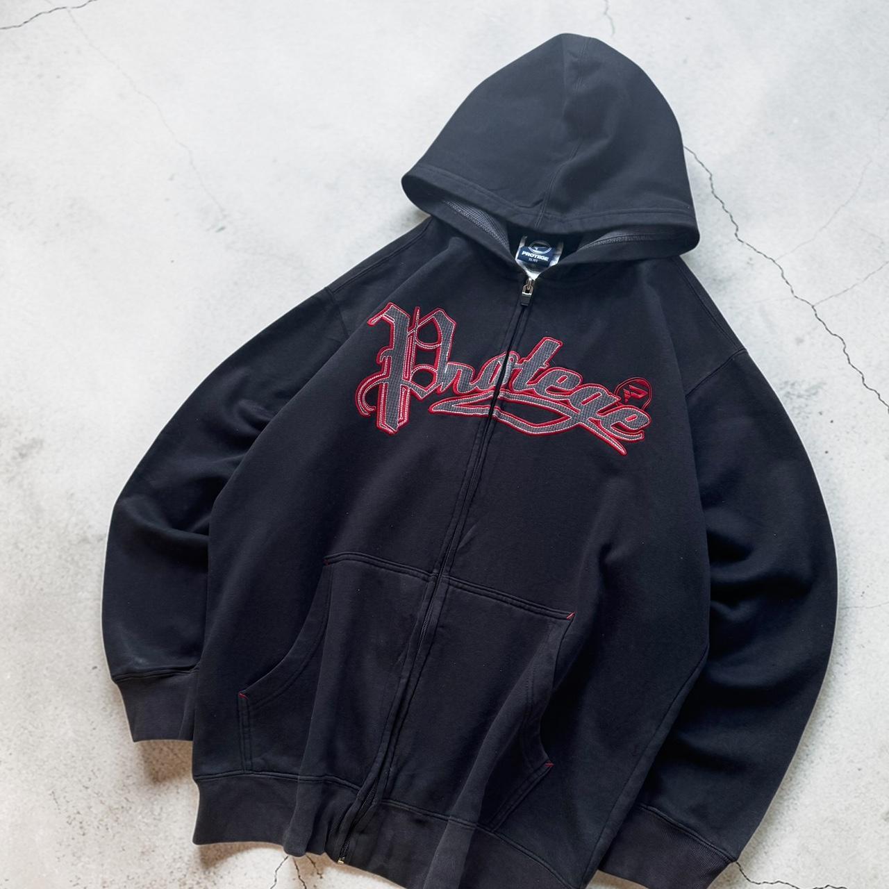 Protege Vintage Y2K Hiphop 2000s back zip up hoodie