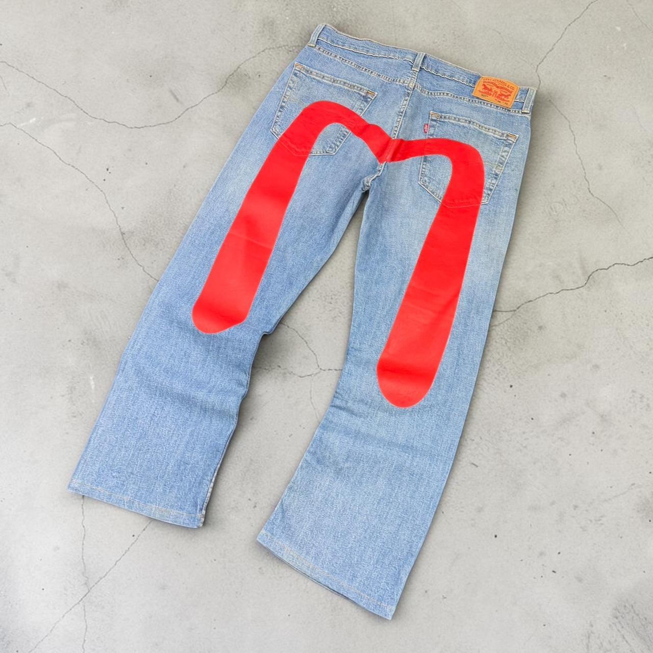 Levi's 505 x Evisu 2000s Reworked vintage