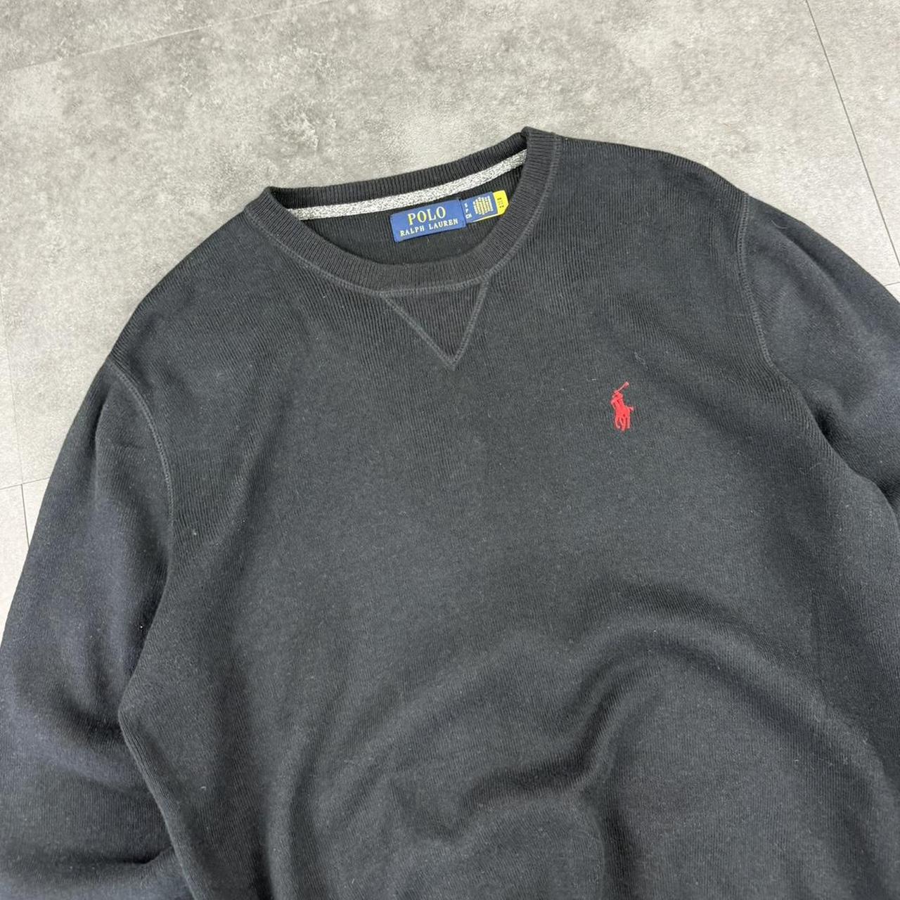 Polo Ralph Lauren 90s cotton knit black jumper