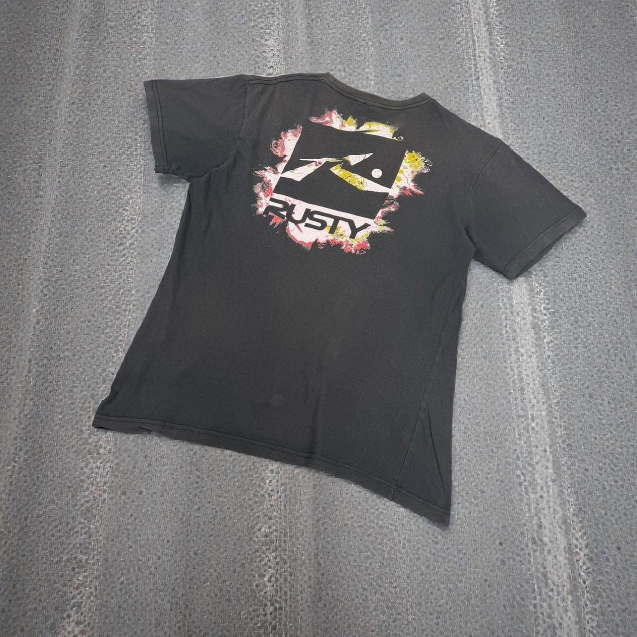 Rusty surf Vintage Y2K Surfwear logo paint splatter T-Shirt