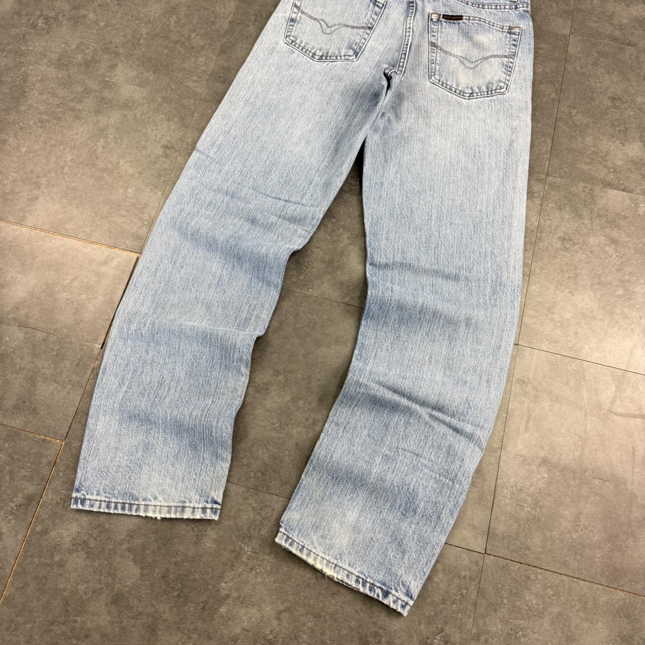 Harley Davidson Y2K 2000s HipHop grunge distressed embroidery baggy jeans