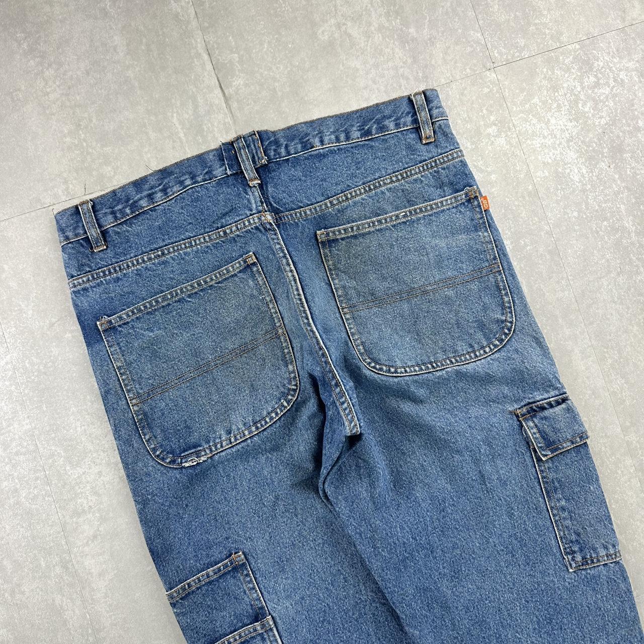 Japanese style 2000s spellout carpenter fit skate jeans