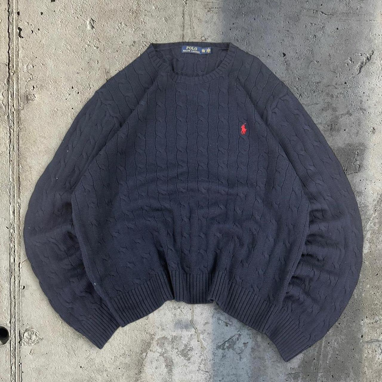 Polo Ralph Lauren 90s Classic chunky cable knit Style Jumper