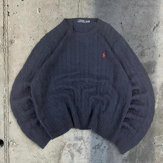 Polo Ralph Lauren 90s Classic chunky cable knit Style Jumper