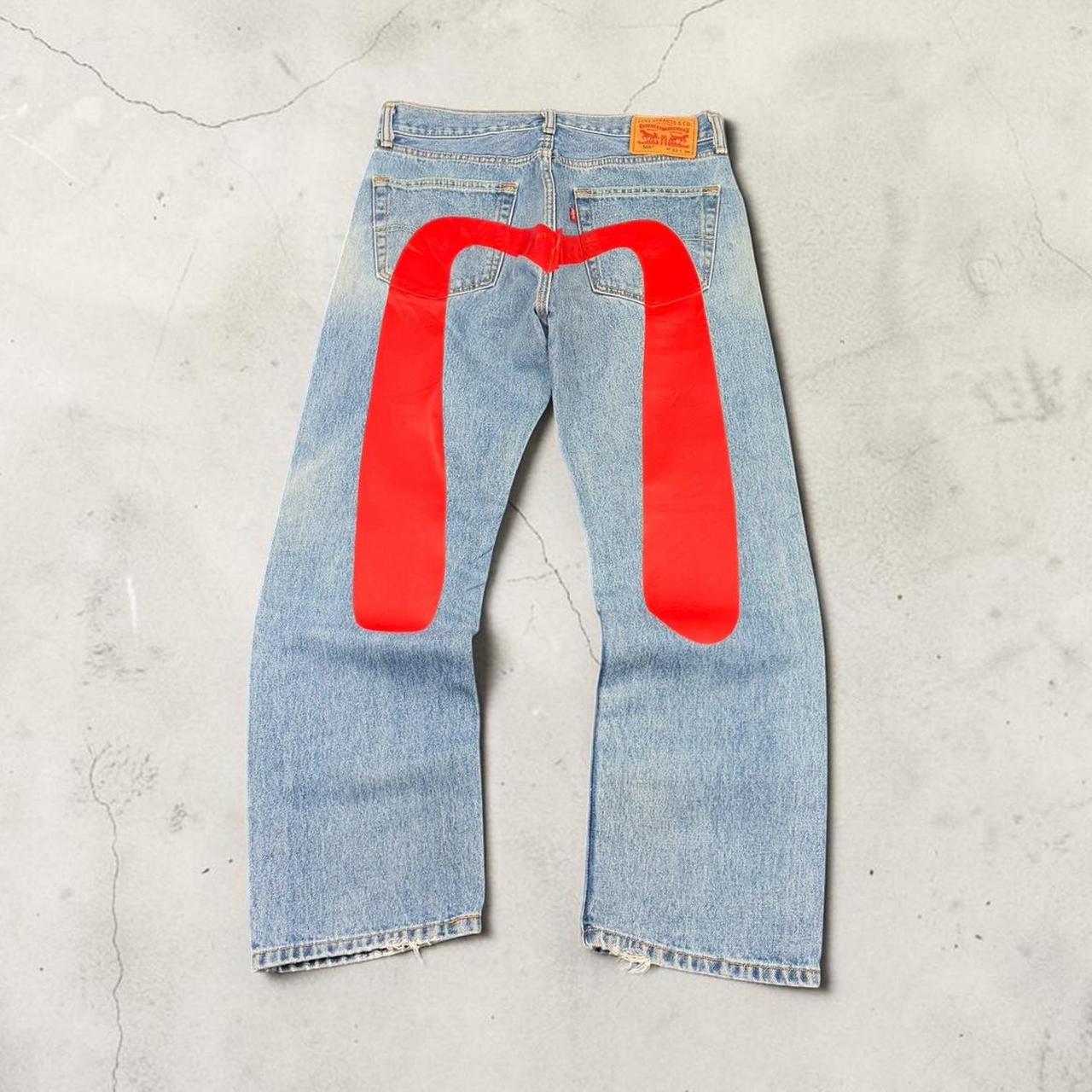 Levi's 505 x Evisu 2000s Reworked vintage
