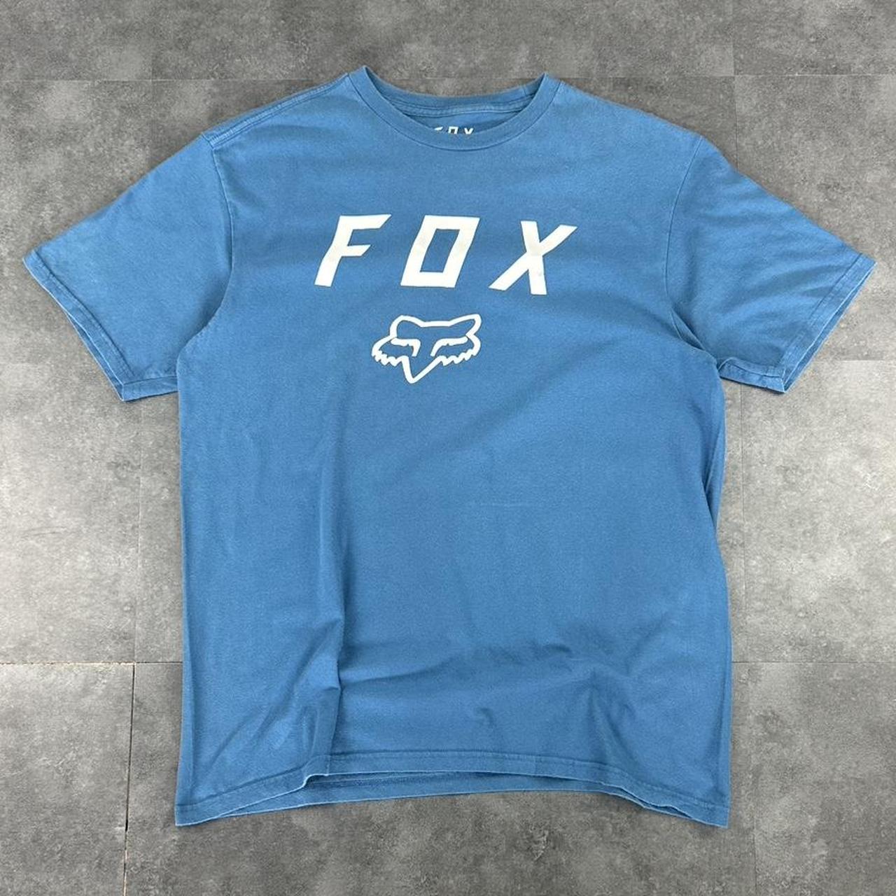 Fox Racing T 2000s Print Logo design graphic T shirt