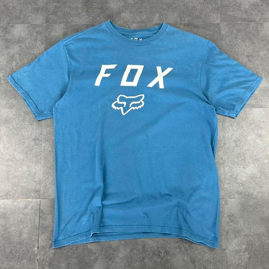 Fox Racing T 2000s Print Logo design graphic T shirt