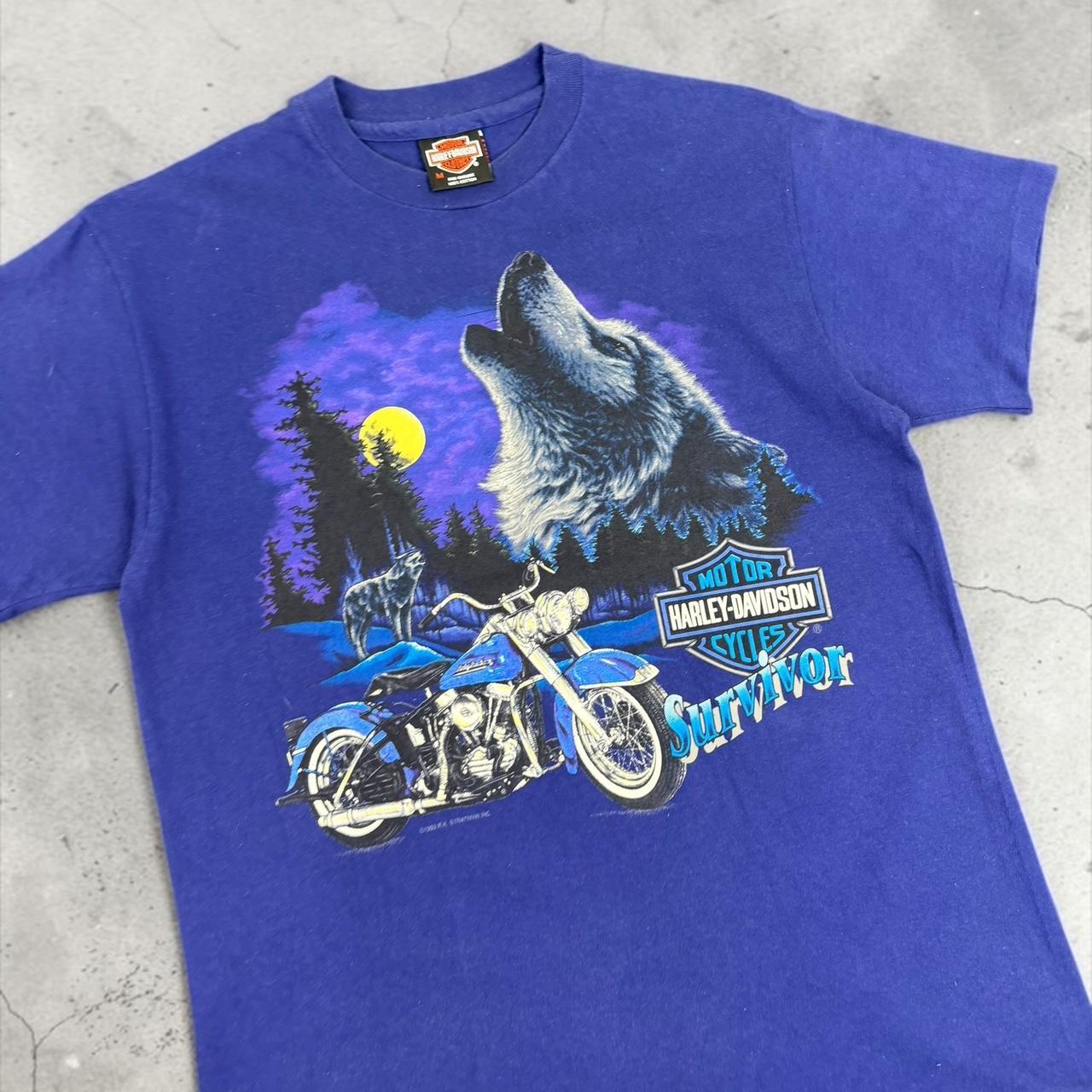 Harley Davidson biker Vintage Y2K Norway choppers eagle T-Shirt