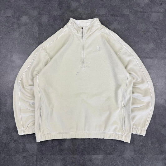Vintage Nike Court 2000s Spellout 1/4 zip tennis Sweatshirt