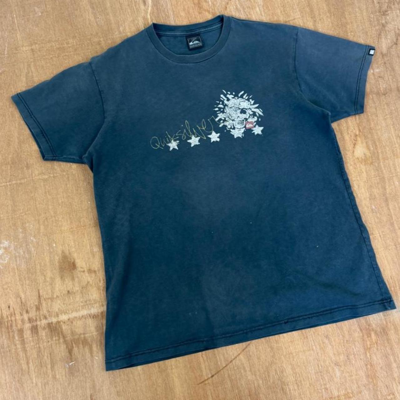 Quiksilver Surfwear navy blue Y2K T-Shirt