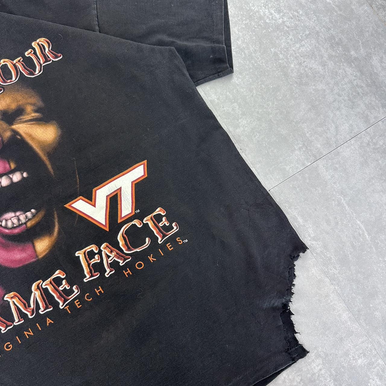 Virgina Tech Hokies baseball ‘Game Face’ 2000s spellout T shirt