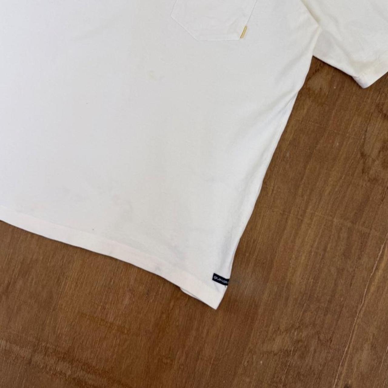 Quiksilver Surfwear white Y2K Polo Shirt