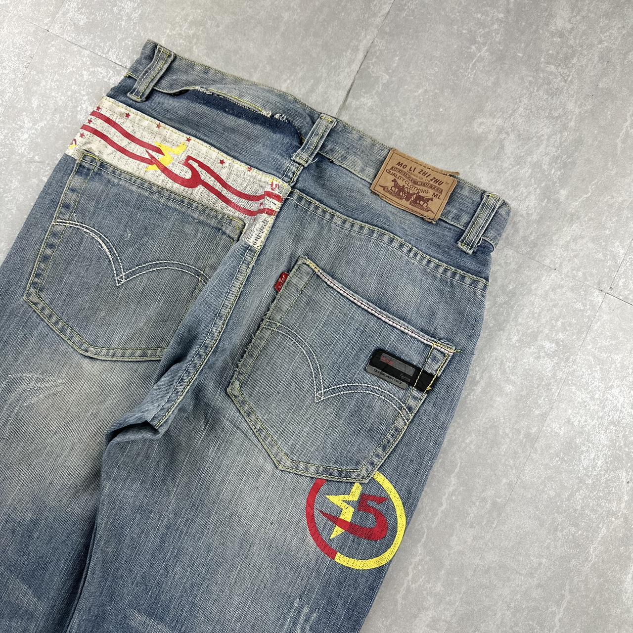 GRJ Denim jeans 2000s spellout carpenter skate jeans