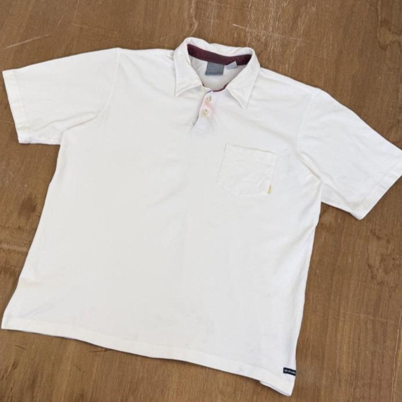 Quiksilver Surfwear white Y2K Polo Shirt