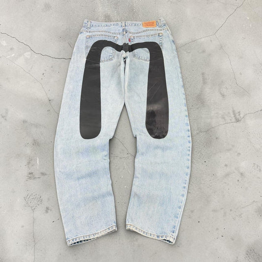 Levi's 550 x Evisu 2000s Reworked vintage