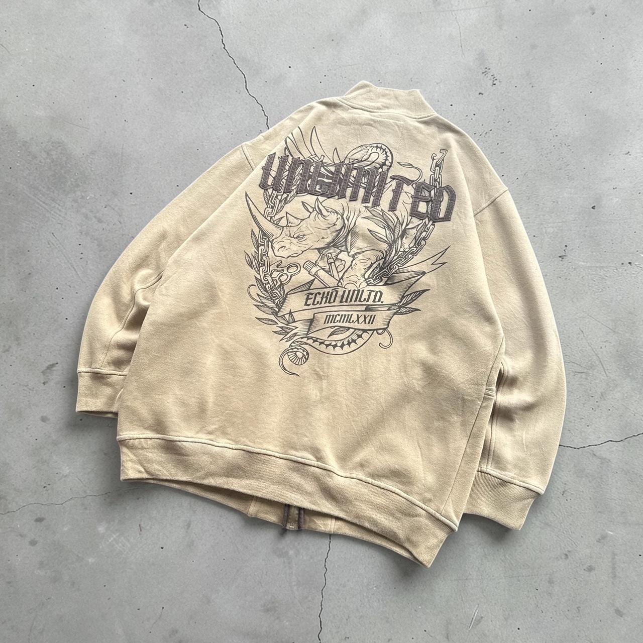 Ecko unltd vintage Y2K skater 2000s spellout zip sweatshirt