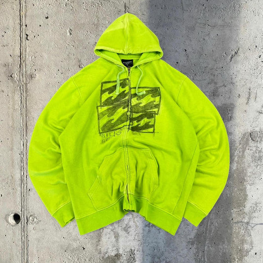 Billabong Vintage 2000s Surfwear company gothic y2k spellout hoodie