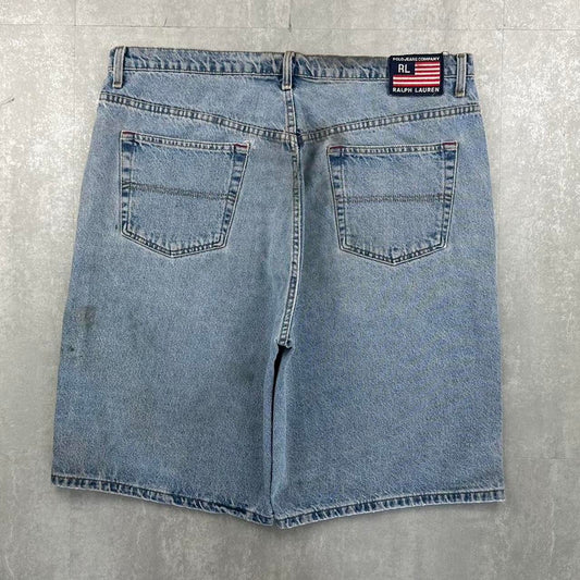 Polo Ralph Lauren 2000s spellout carpenter style jorts