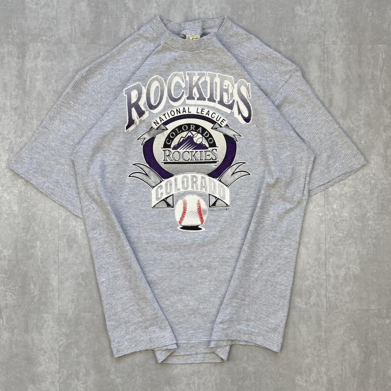 2000s/90s single stitch Colorado rockies baseball y2k T shirt