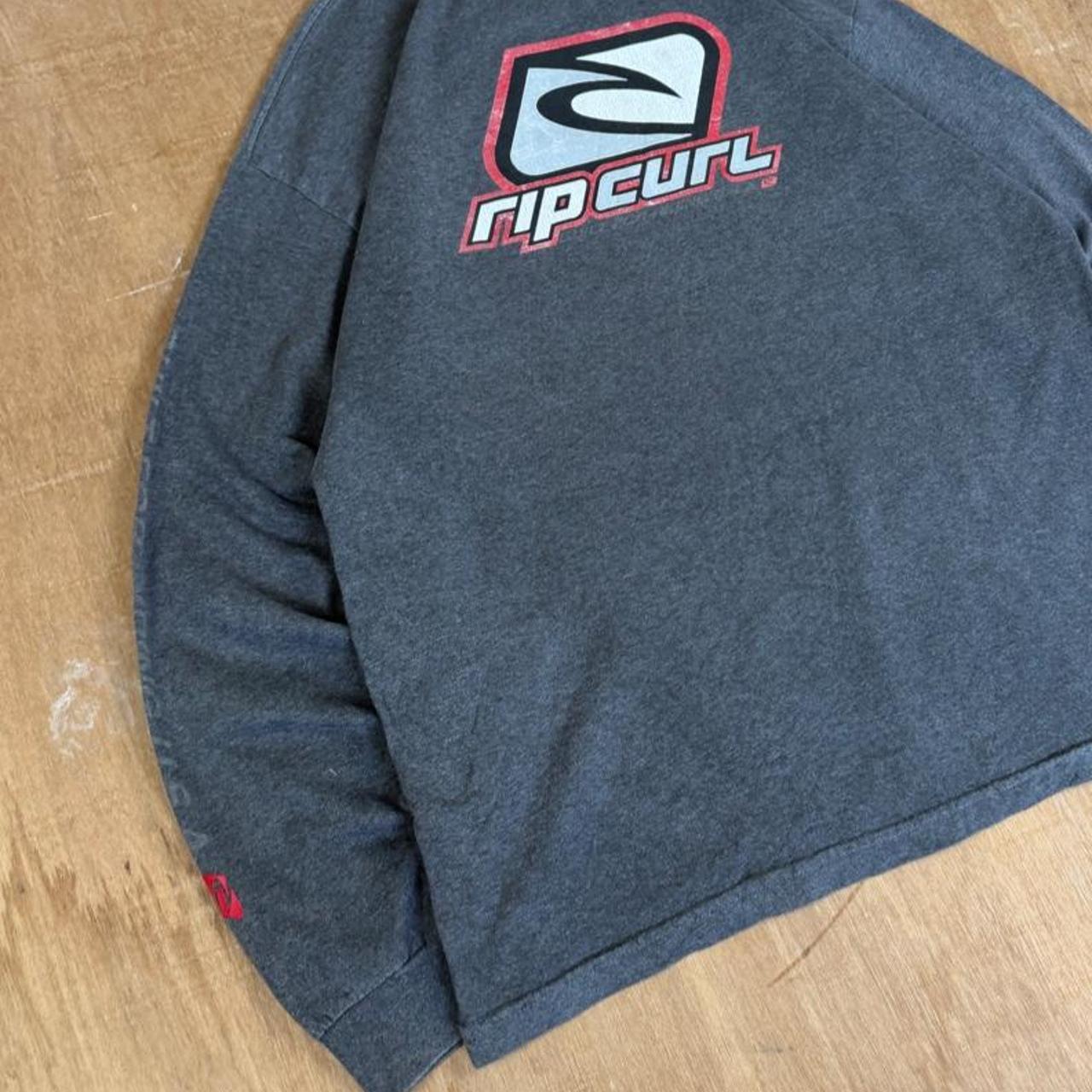 Rip Curl Surfwear grey Y2K long sleeve T-Shirt