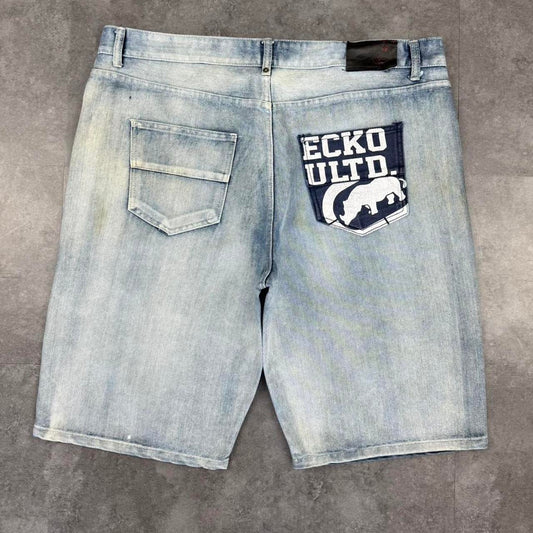 Ecko unltd Grunge 2000s Vintage Japanese style Baggy HipHop Y2k Jorts