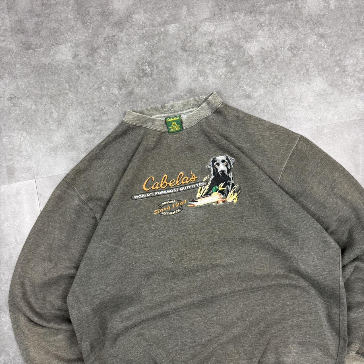 2000s/90s Cabela’s hunting embroidered sweatshirt