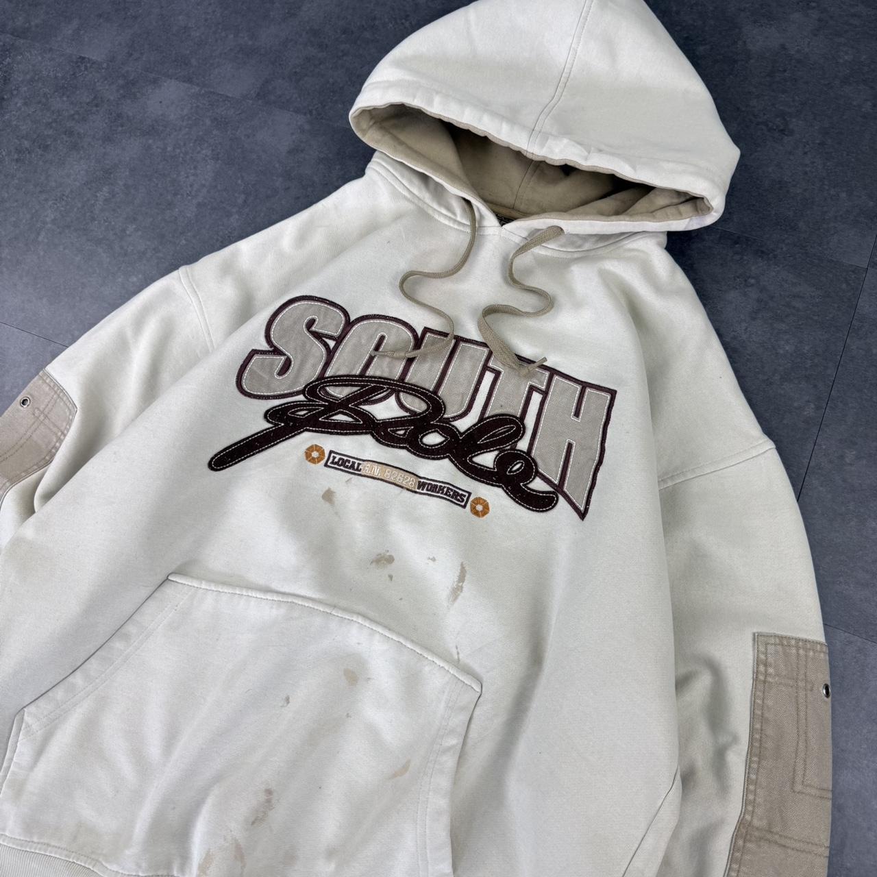 Rare Southpole distressed Vintage Y2K skater workwear spellout hoodie