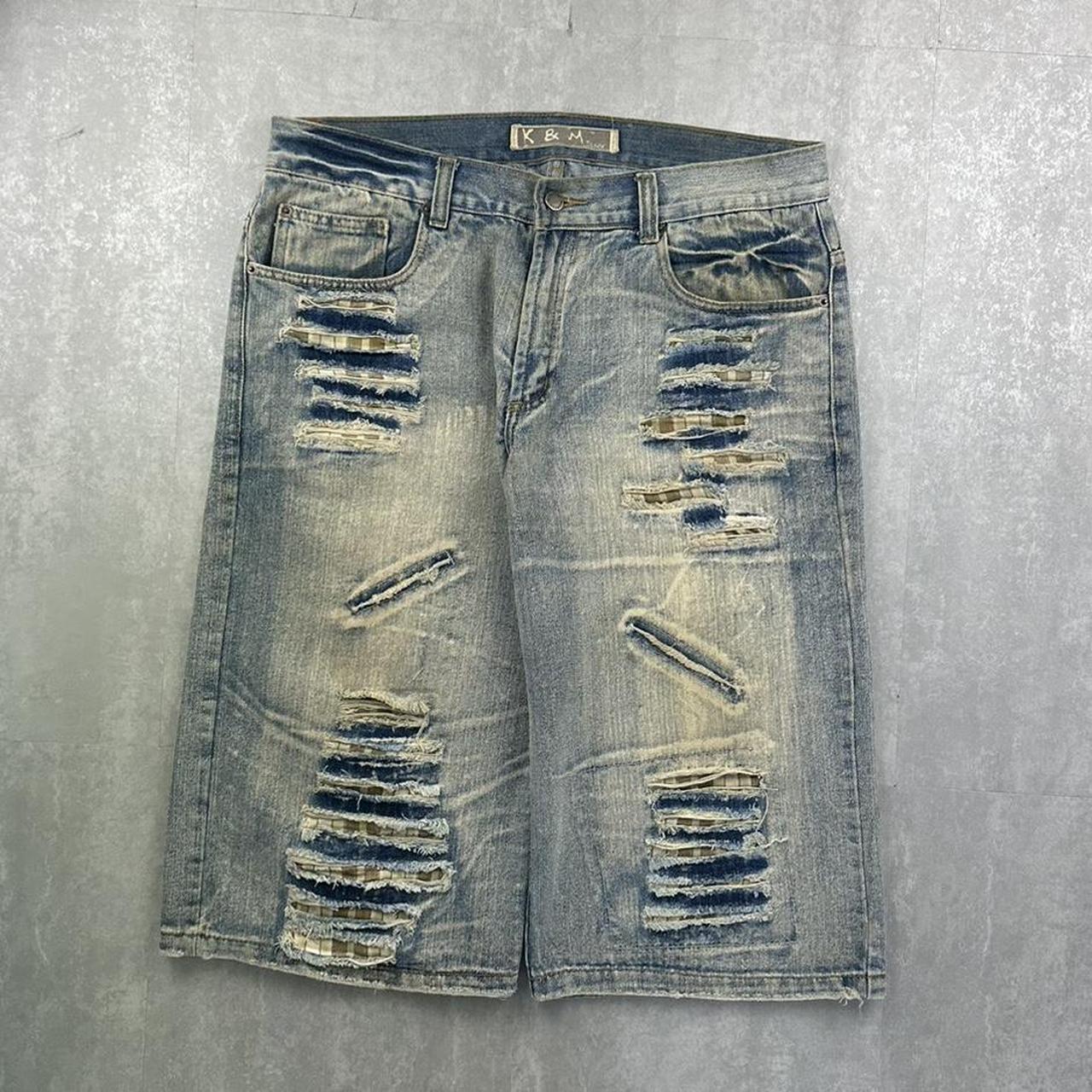 K&M Japanese style 2000s spellout carpenter style jorts