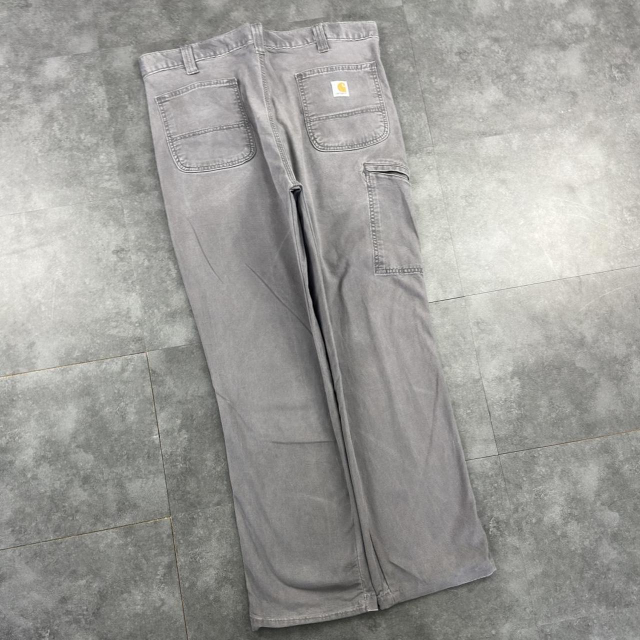 Carhartt 2000s dungaree workwear comfort fit denim cargo trousers