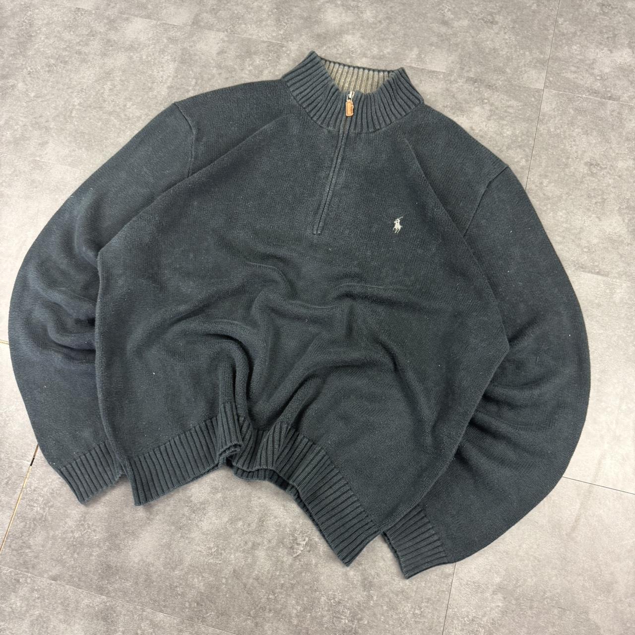 Polo Ralph Lauren 90s chunky knit pullover 1/4 quarter zip jumper