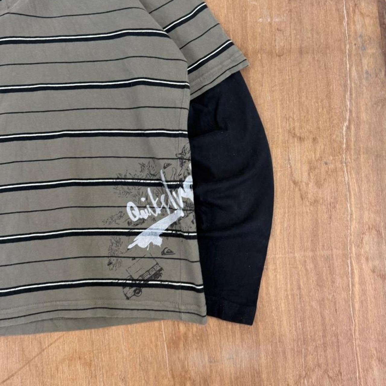 Quiksilver Surfwear long sleeve Y2K polo shirt