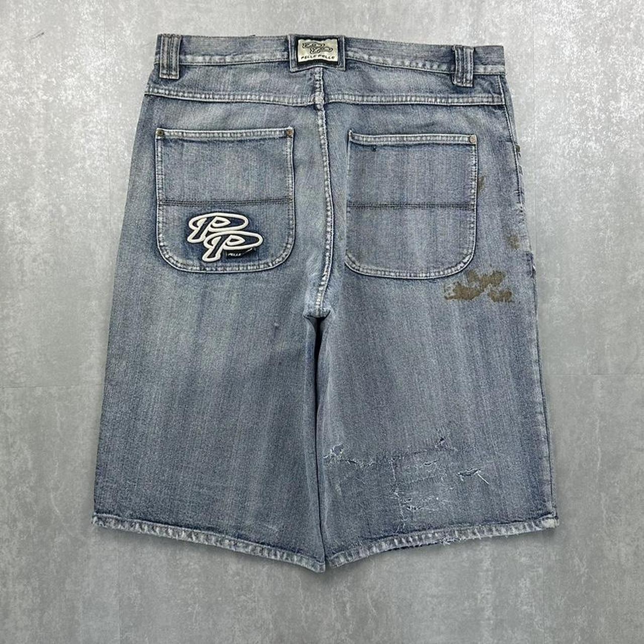 Pelle pelle Japanese style 2000s spellout carpenter style jorts