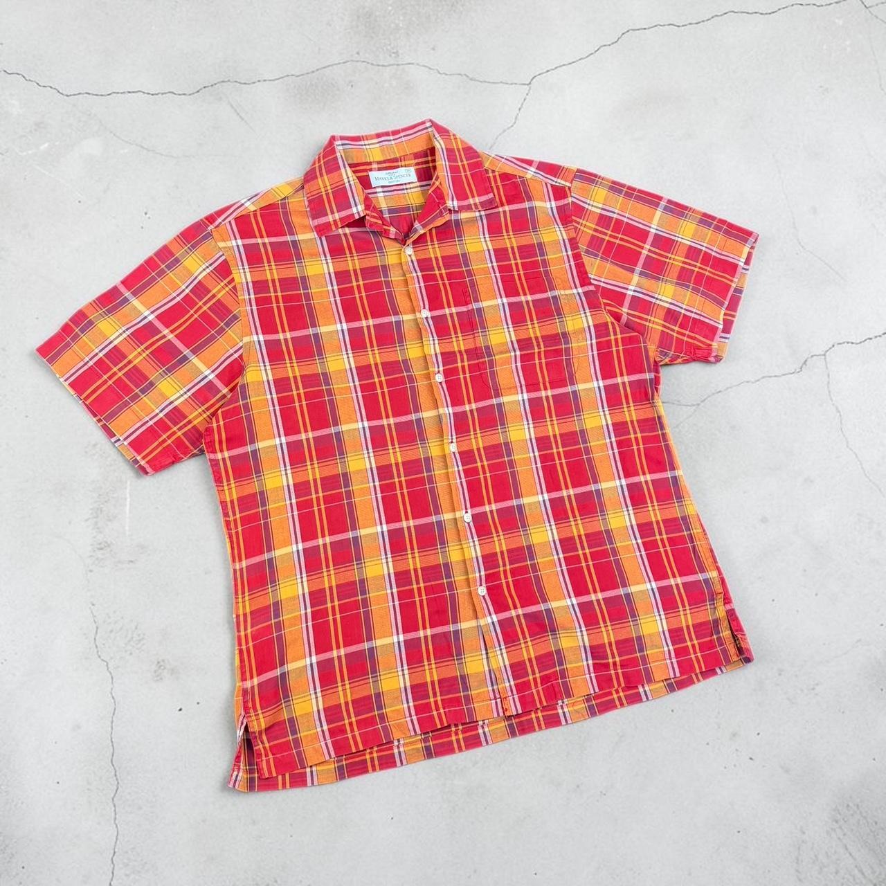 Marks and Spencer’s St Michael M&S Vintage Y2K Surfwear short sleeve check pattern shirt