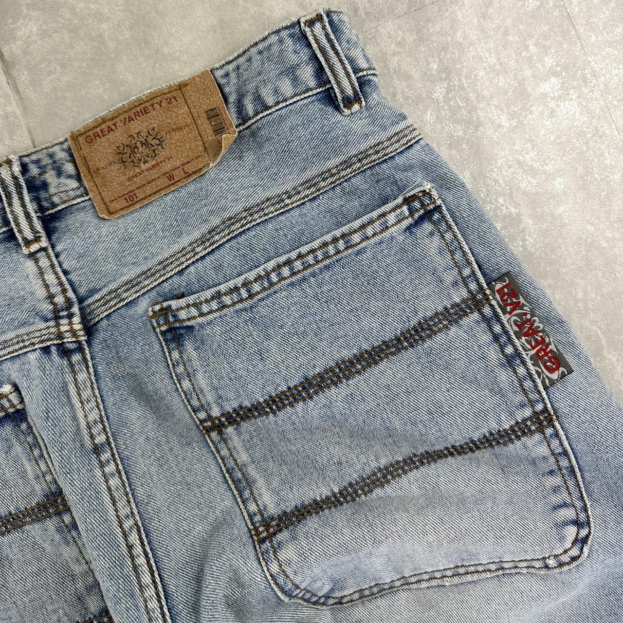 Japanese style denim 2000s spellout carpenter fit skate jeans