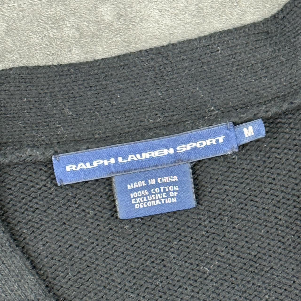 Polo Ralph Lauren 90s chunky knit big crest v-neck jumper