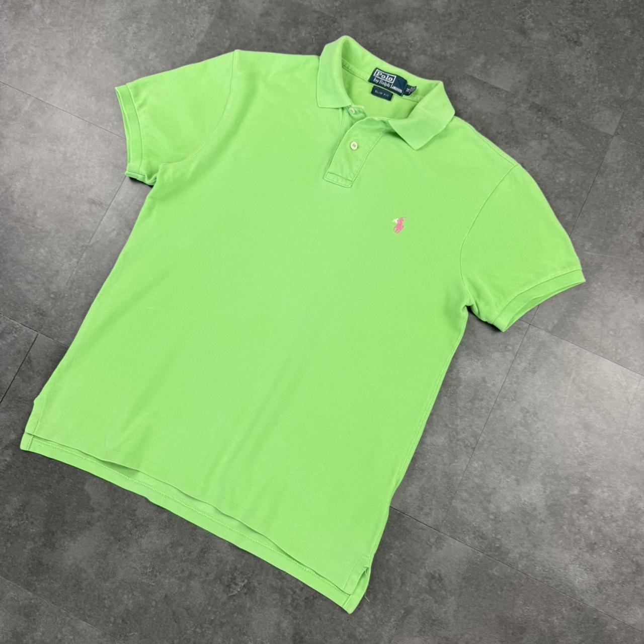 Polo Ralph Lauren 90s lime green polo shirt