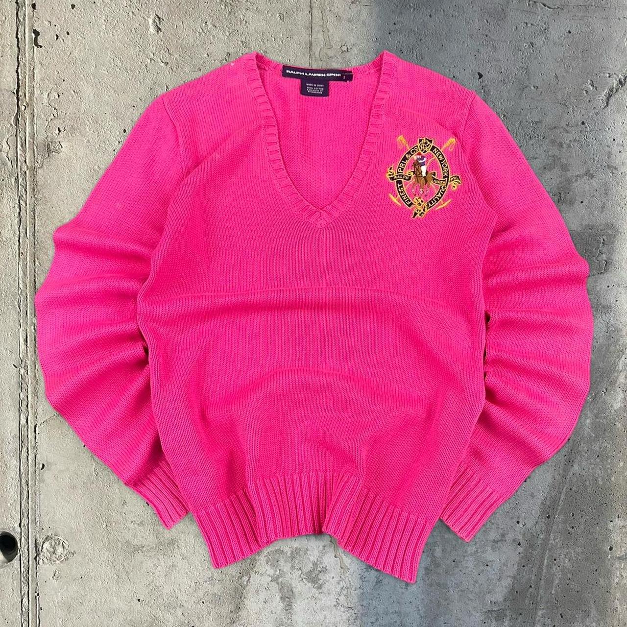 Polo Ralph Lauren PRL & co 90s cotton V neck Jumper