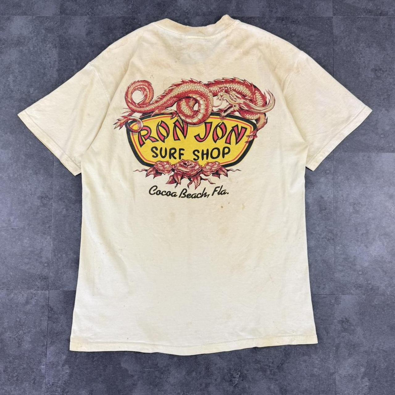 Ron John 2000s distressed print graphic logo streetwear T shirt