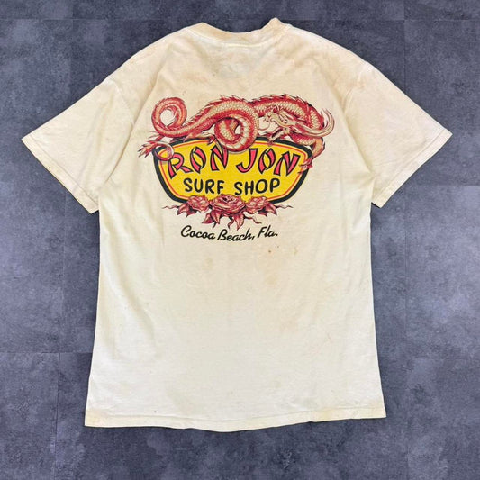Ron John 2000s distressed print graphic logo streetwear T shirt