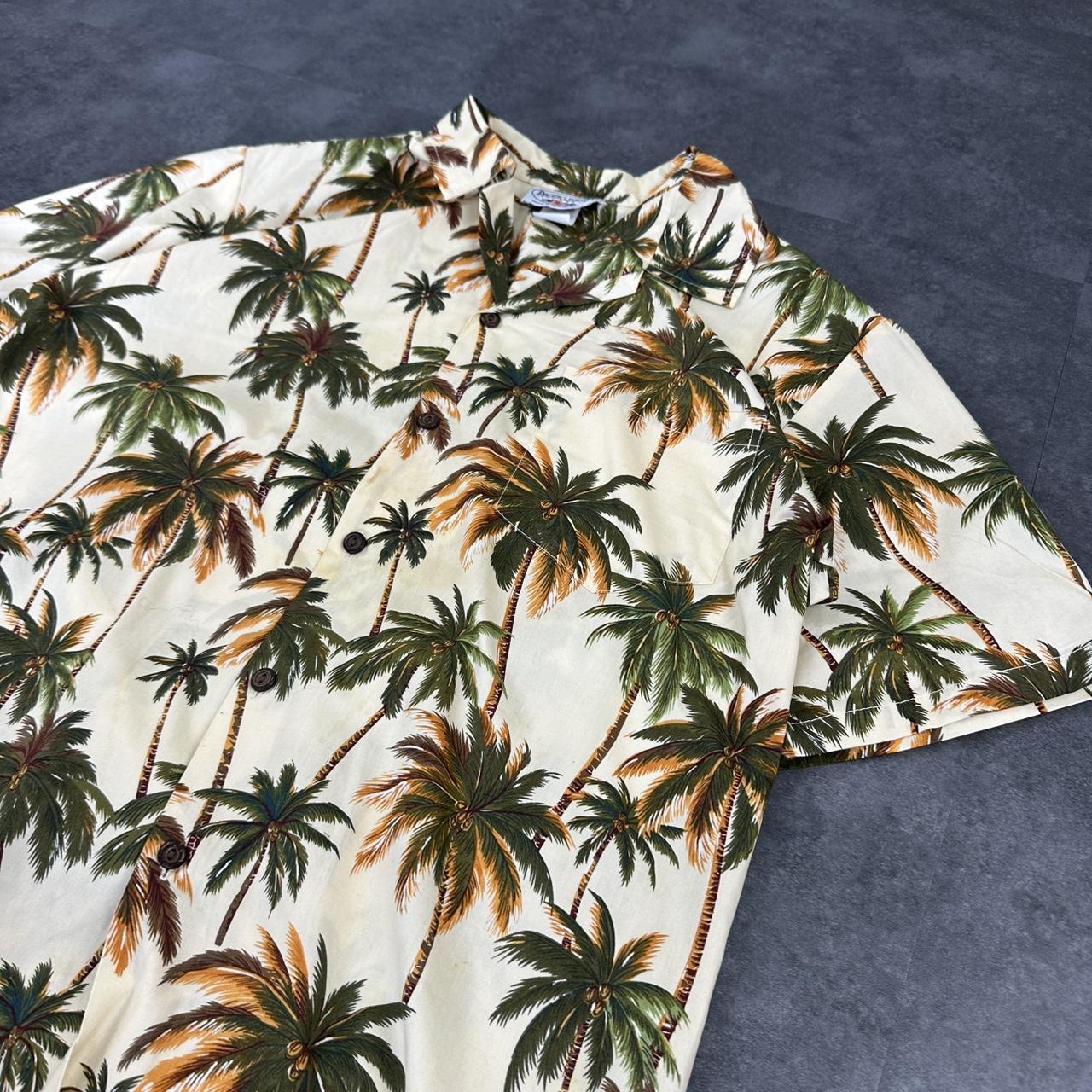 Pacific Legend 2000s vintage 90s Y2K lightweight Summer Hawaiian button down bowling Shirt