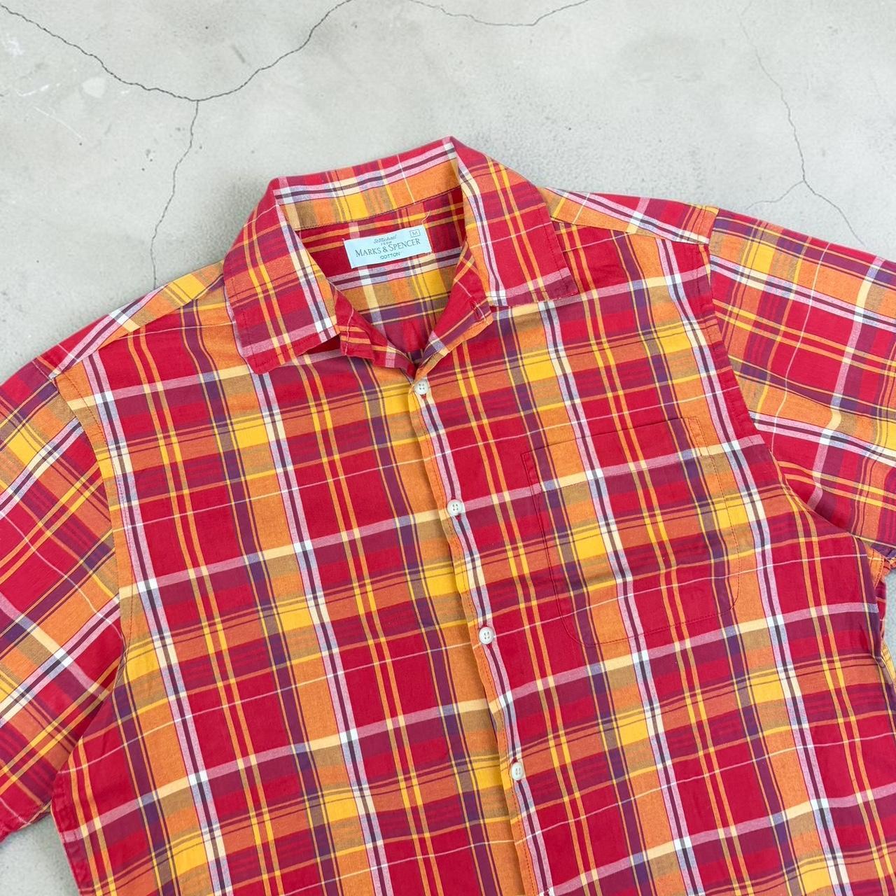 Marks and Spencer’s St Michael M&S Vintage Y2K Surfwear short sleeve check pattern shirt